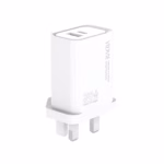 VIDVIE PLB182 Type-C & USB 30W GaN Dual Port Charger with 18W C-L Cable